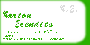 marton erendits business card